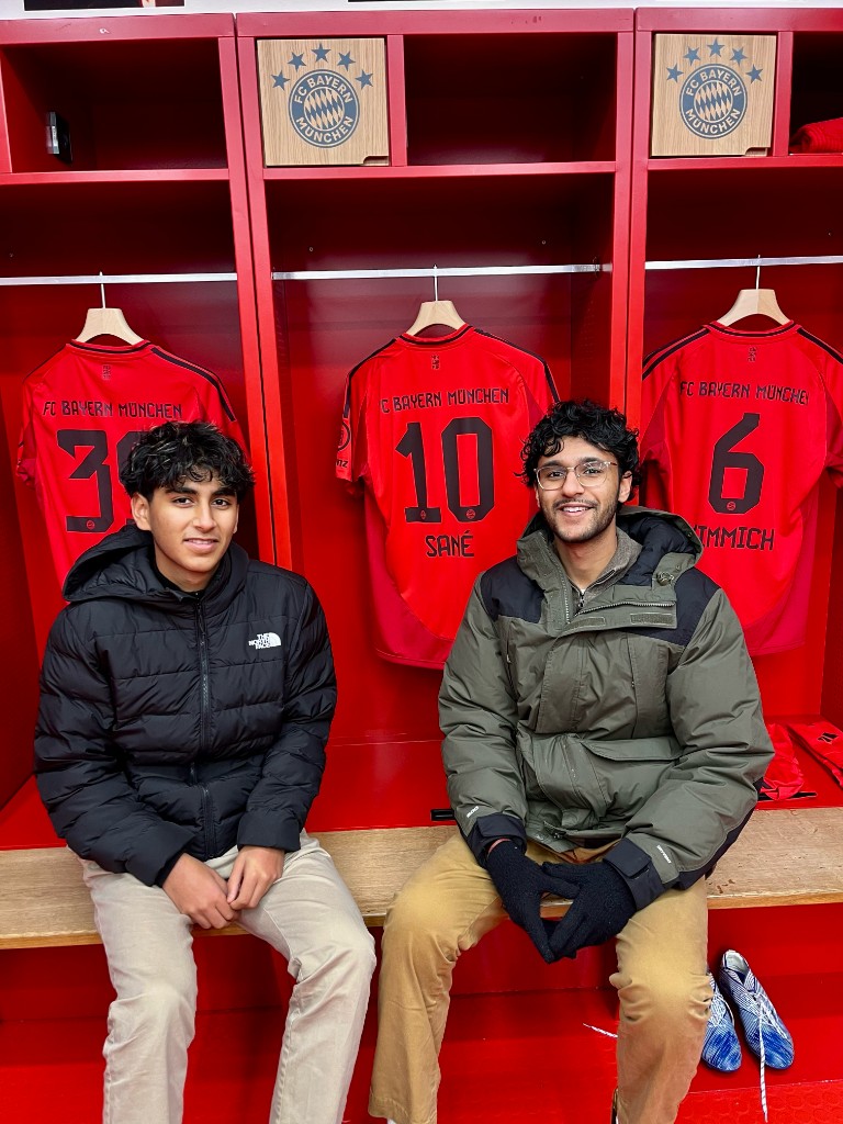 Shubh and Sohom Vir, co-founders of Vir Soccer Academy